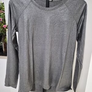 lululemon athletica Silver Long Sleeve Top